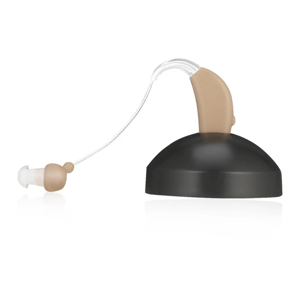 Перезаряжаемые мини Пластик Слуховые аппараты усилитель звука для людей с низкой Шум за ухом JZ-1088F для возрастное Ухудшение слуха на продажу