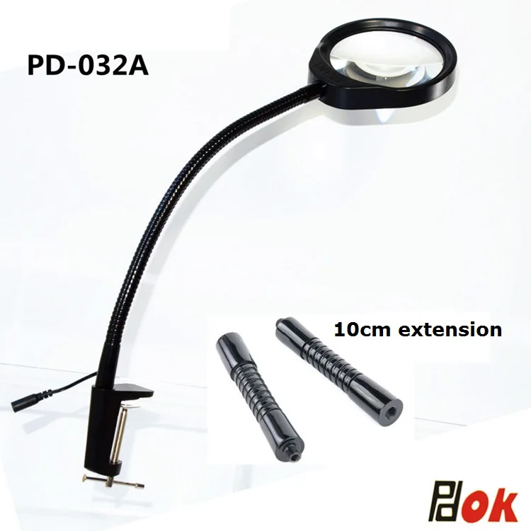 10X Magnifying Glass Clip on For Reading,Repairing And Inspection Soft