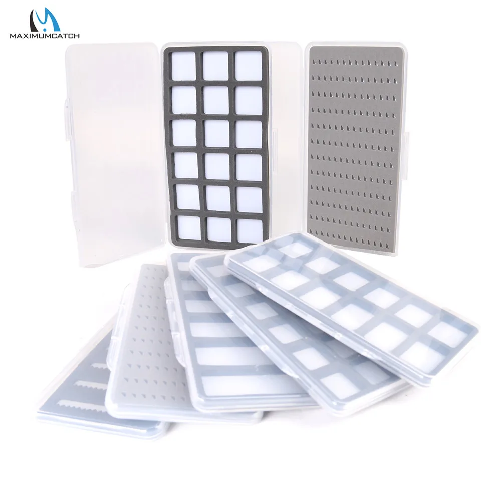 Maximumcatch 103*185 мм * 13 мм легкий захват пены и отсек прозрачный тонкий Fly Box Hook Box - изображение