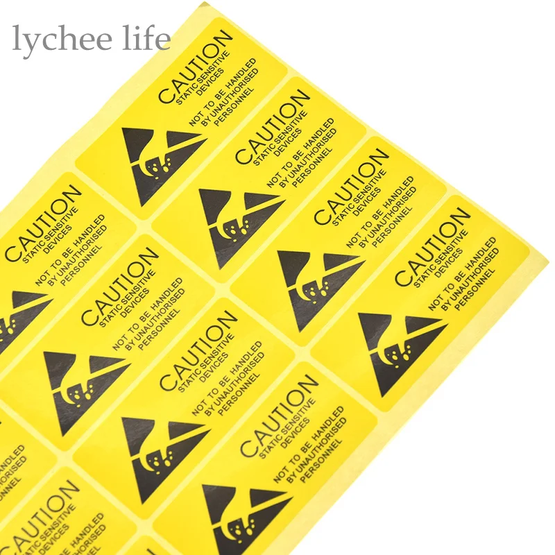 100 шт. клейкая наклейка Lychee Life Предупреждение ющие этикетки с напоминанием для