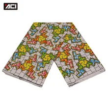 ACI настоящий воск Анкара ткань Африканский Воск Принт Tissu Африканский нигерийский Батик Ткань 6 ярдов/шт для свадебного платья