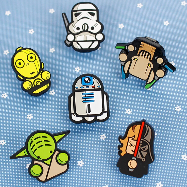 

Creative Star Wars PVC Food Sealing Clip Memo Clip Paper Clip Desktop Decorative Crafts School Office Supply