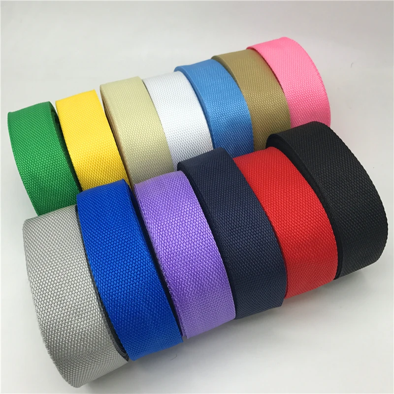 5M 20-50mm Meetee Nylon Webbing Polyester PP Ribbon Tape for Bag