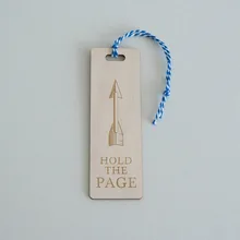 Изготовленная на заказ деревянная Закладка стрелы, индивидуальная бирка подарка, деревянные бирки зависания, сувенир для книголюба