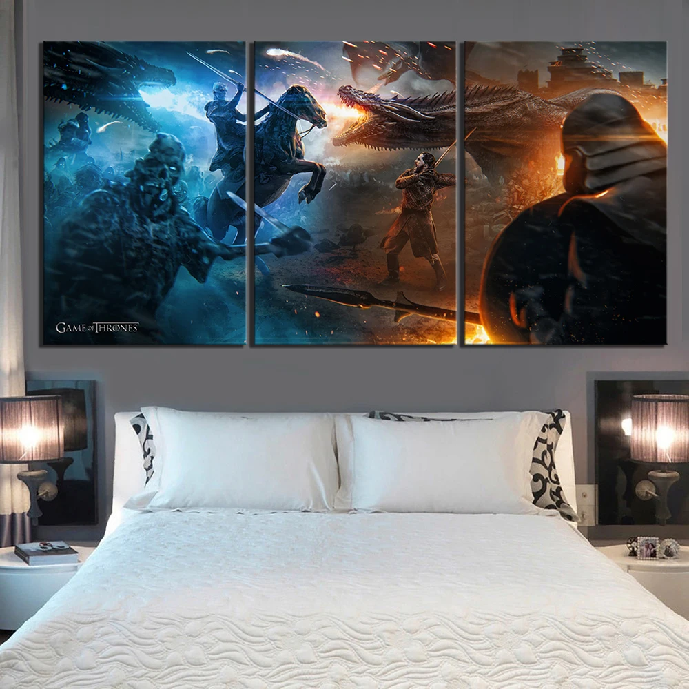 Game of Thrones Season 8 Movie Art Silk Canvas Poster Print 24x36inch Home Decor