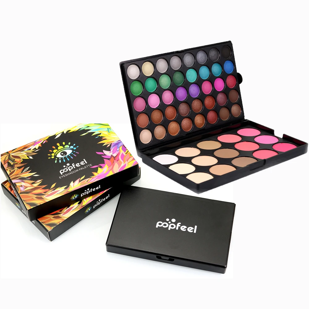2017 Brand POPFEEL Professional 55 Colors Eyeshadow Palette Makeup