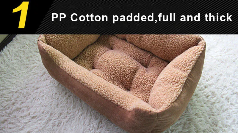 PP cotton padded dog bed