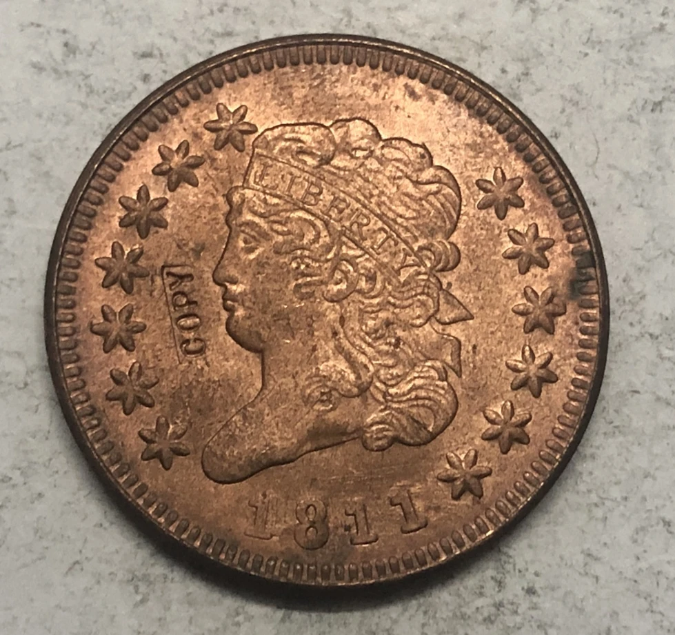 1765 Великобритания 1 Taller-Maria Terezia Maria Theresia Посеребренная Имитация монеты