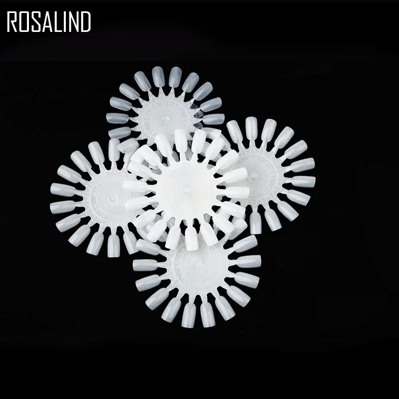 ROSALIND 5 шт./лот накладные ногти наконечник карты прозрачный белый пряжка кольцо