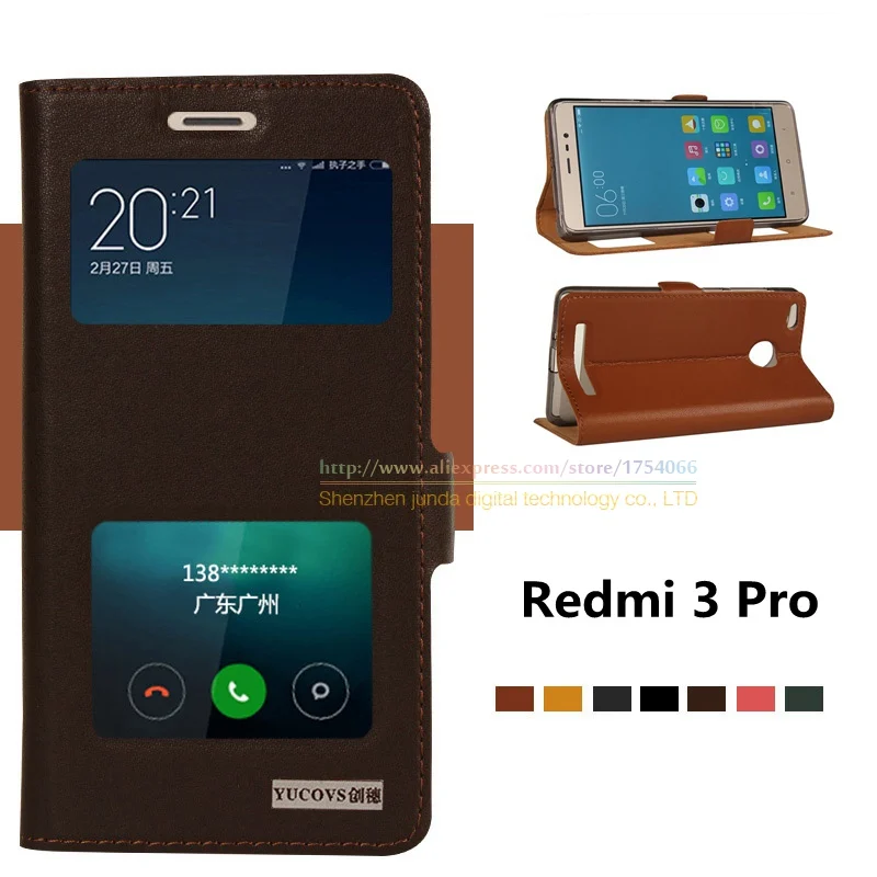 imágenes para Para redmi 3 s bolso del teléfono, de calidad superior de cuero genuino natural imán ventana cubierta del soporte del tirón para xiaomi redmi 3 pro redmi3 pro imágenes para Para redmi 3 s bolso del teléfono, de calidad superior de cuero genuino natural imán ventana cubierta del soporte del tirón para xiaomi redmi 3 pro redmi3 pro