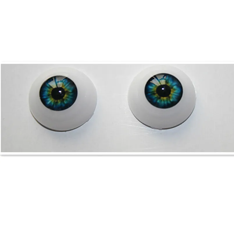 

20 mm Round Acrylic Doll Eyes Eyeballs 30 Pairs/Lot, 6 Color Plastic Doll Eyes for Reborn Doll Kit Accessories