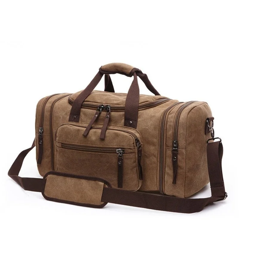 Sindermore new 4 color 22 large capacity extended canvas men travel bags hand luggage duffle bag