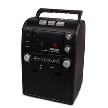 Высокая мощность FM радио рекордер Ленточный привод U диск карта MP3 плеер повторный следование динамик наклоняясь Кара ОК машина стерео МегаФон