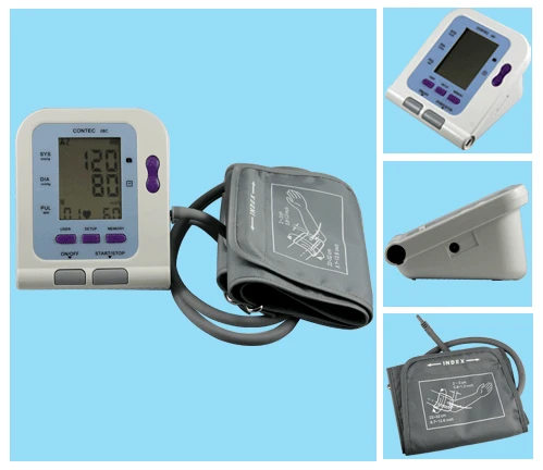 

LCD Digital Blood Pressure Monitor with Adult Cuff Adult SPO2 Oximeter Probe and Software CONTEC 08C