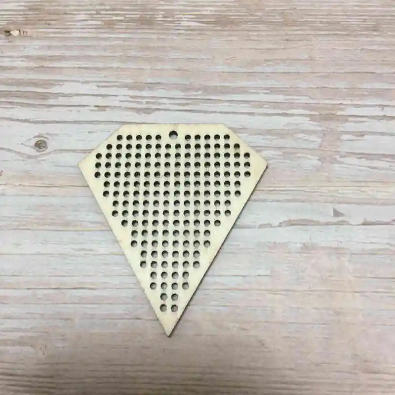 

50 pcs make your own necklace diamond shape charm needle thread cross stitch thread