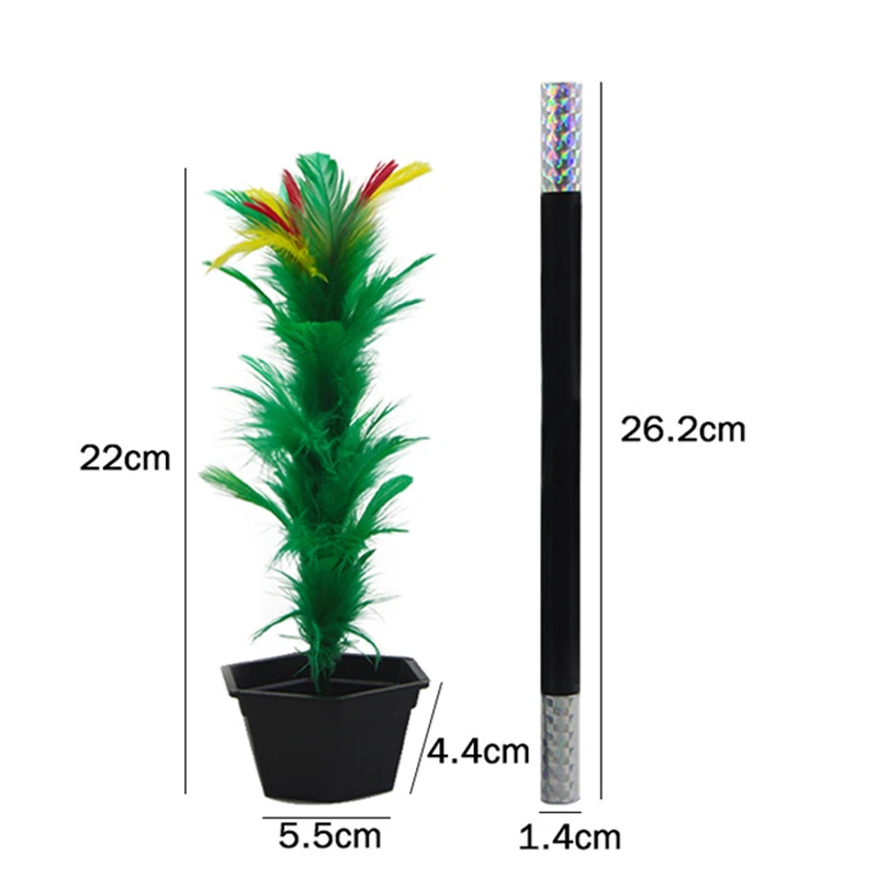 Magic Wand To Flower Magic Tricks Close Up Magia Appearing Flower In Pot  From Wand Magie Illusion Gimmick Props Toys For Adults