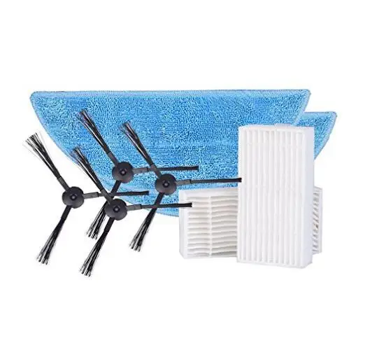 

ilife v50 Parts Pack side Brush*4 pc (2 pair)+Mop *2 pc+hepa Filter *2 pc for ilife v50 Robot Vacuum Accessories