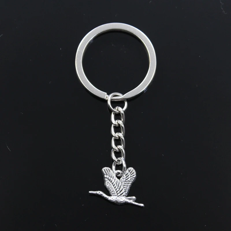 

New Keychain 20x14mm wild goose bird Pendants DIY Men Car Key Chain Ring Holder Keyring Souvenir Jewelry Gift