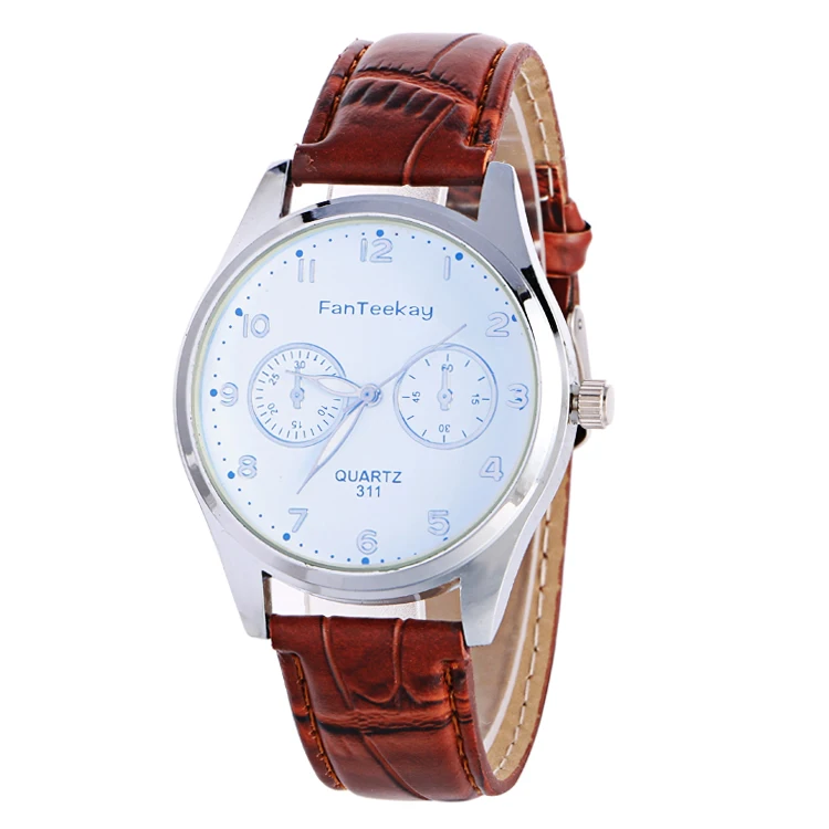 

2018 New Brand Mens Watches Top Brand Luxury PU Leather Wristwatch Mens Gift Quartz Watch Discount Relogio Masculino reloj hombr