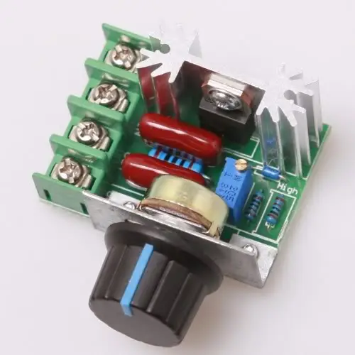 

1pc 2000W 50-220V Adjustable Voltage Regulator PWM AC Motor Speed Control Controller