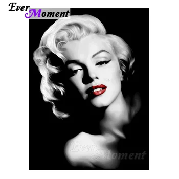 

Ever Moment Diamond Painting Woman Character Cross Stitch Needlework Rhinestones Diamond Embroidery Mosaic Full Square S2F797