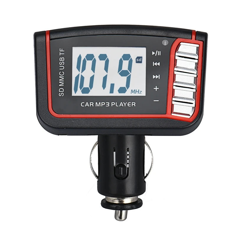 

LCD Car MP3 MP4 Player Wireless FM Transmitter Modulator SD MMC Card w Remote