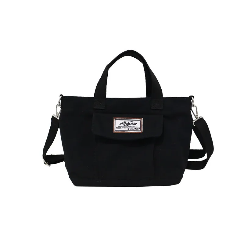 

Canvas Bag Handbag 2018 New Korean Fashion Handbag Simple Wild Student Bag Casual Art Ladies Shoulder Bag Casual Tote Solid