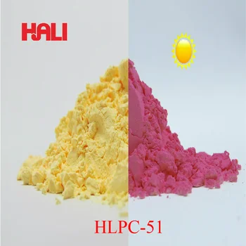 

supply color change pigment powder,color to color photochromic pigment,1lot=200gram HLPC-51 yellow to red, free shipping