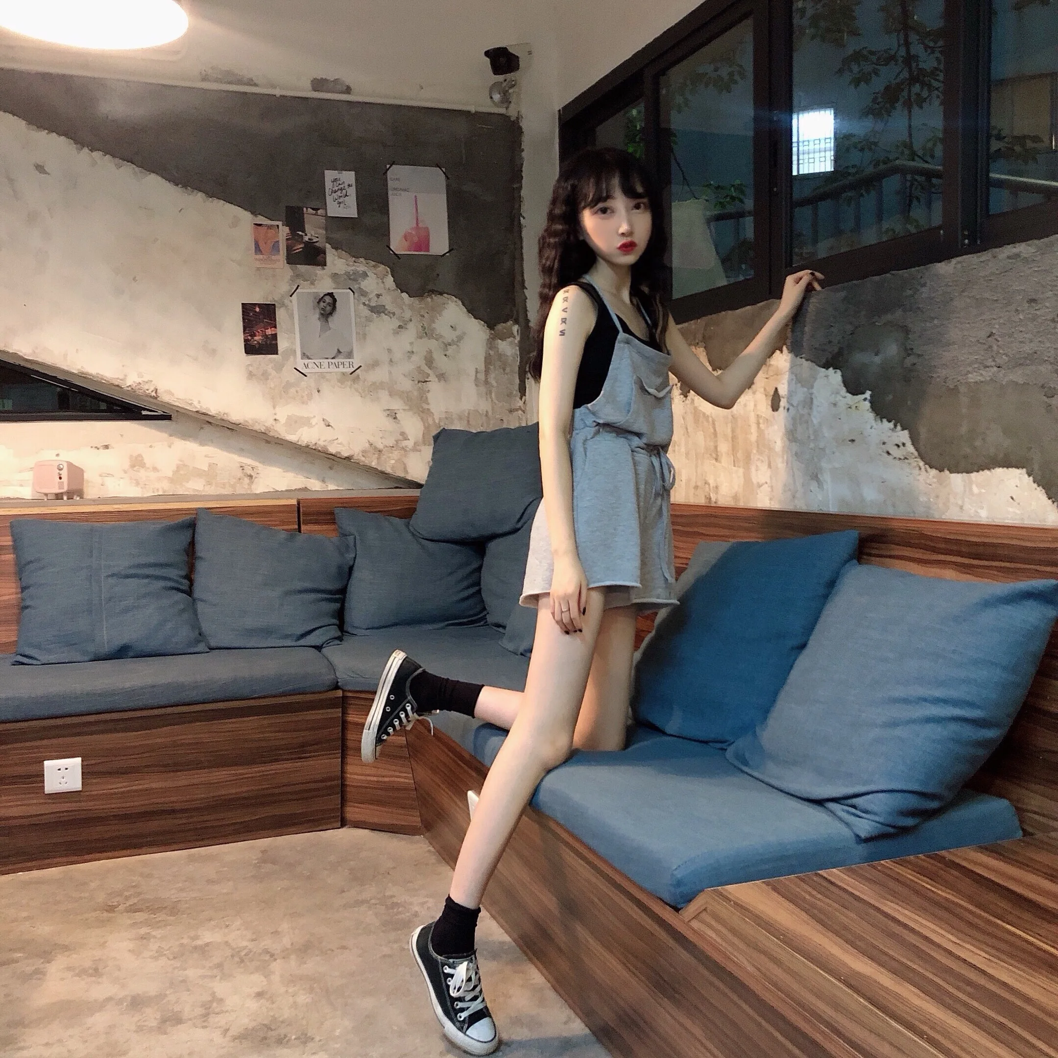 Korean High Fashion Jumpsuits for Women 2019 Casual Rompers Womens Pockets Casual Romper Streetwear Clothing Leisure Summer Korean High Fashion Jumpsuits for Women 2019 Casual Rompers Womens Pockets Casual Romper Streetwear Clothing Leisure Summer