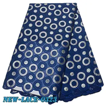 

High-end French sequins Lace Fabric High Quality African Tulle Embroidered Flower For Elegant Women TM002