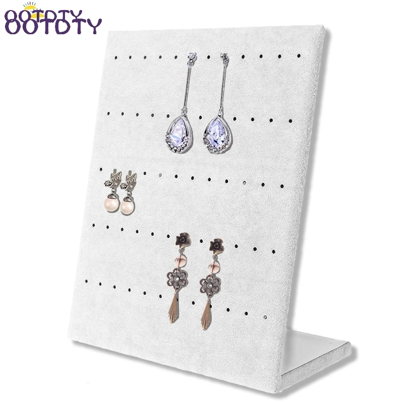L type Earrings Ear Studs Display Rack Stand Jewelry Storage Organizer Holderin Storage Holders