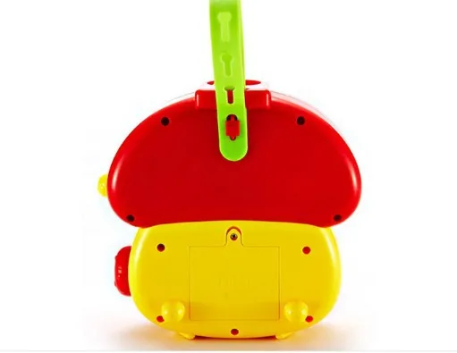 Лучшее качество детские игрушки гриб проекционная погремушка кровать колокол с 8-ю разъемами музыка, обучающие игрушки для детей