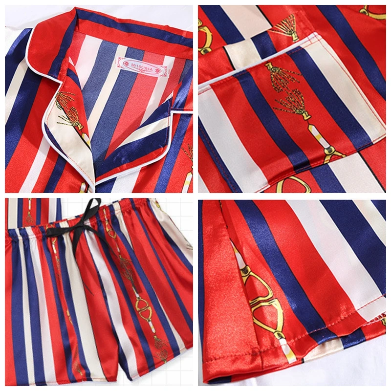 Женский халат, 7 шт., комплекты платьев с принтом, цвета, искусственный атласное шелковое ночное белье, весна-лето, женский домашний костюм, слинги