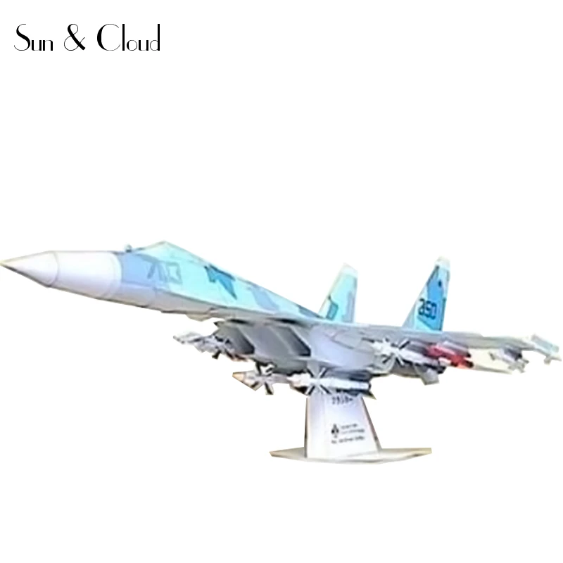 3D самокат Sukhoi 1:50 бумажная модель для сборки ручная работа головоломка детские