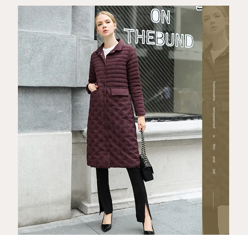 Down Coat Women Long Over Knee Jackets 2018 Winter Light Down Over Coats For Female Elegant Korean White Duck Down Clothes CH579 (6)