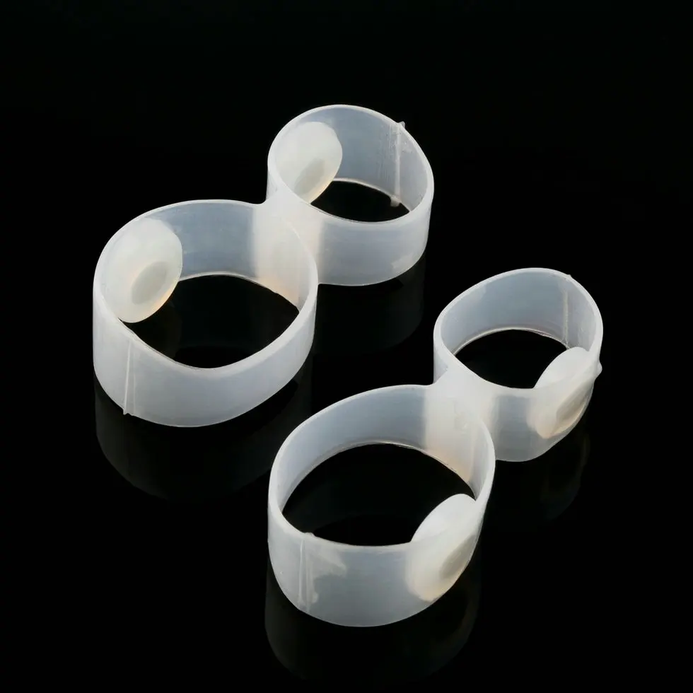 2PCS 1Pair Magnetic Silicon Diet Slimming Foot Double Toe Ring Weight Loss Diet Massage Fitness Slimming