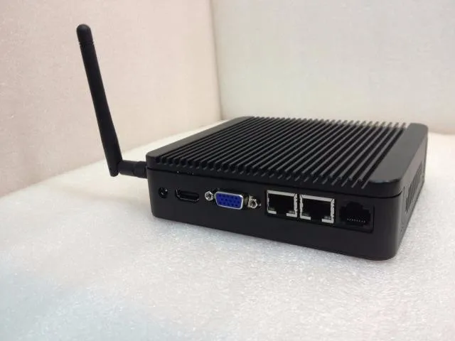 2016 Новинка J1900 Barebone PC безвентиляторные с 1 HDMI USB3.0 для 2 порт LAN (локальной сети) поддержка Win 7/Win 8 /Linux