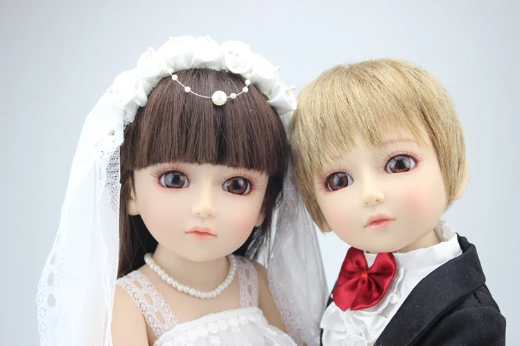 Модная 18 дюймовая шарнирная кукла SD/BJD куклы для невесты и жениха игрушки 45 см bjd