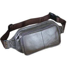 Топ Слои коровьей талии пакет Для мужчин кожаные груди мешок Для женщин Многофункциональный Бизнес телефон портфель прилив деньги сумка