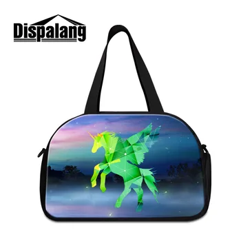 

Dispalang Unicorn Men Travel Bags Large Capacity Women Luggage Travel Duffle Bag Horse Print Big Travel Handbag Folding Trip Bag