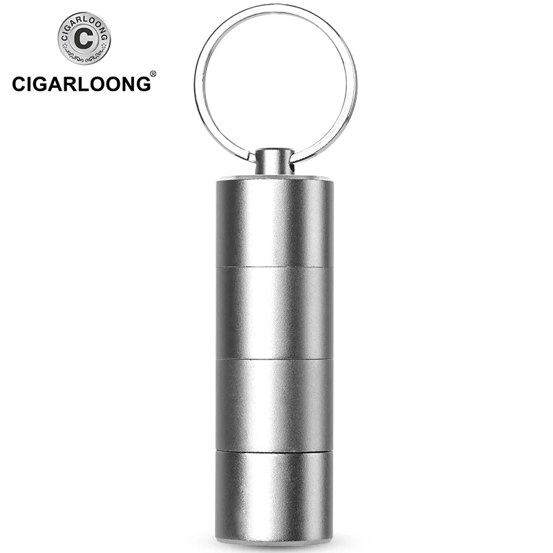 

COHIBA Cigar Punch Cutter Gadgets Portable Pocket Metal Blade Chain Bullet Hole Cut Cigar Accessories Tool CLF-0112
