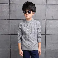 Новинка; осенне-зимний свитер для мальчиков; детская одежда; Повседневный пуловер с длинными рукавами; свитер; Модные топы для мальчиков; детские свитера