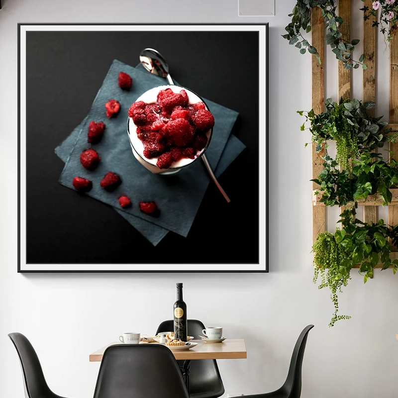 

Delicious Dessert Canvas Painting Wall Art Pictures For Dining Room Cake Shop Aisle Cafe Morden Poster And Print Decoration Home