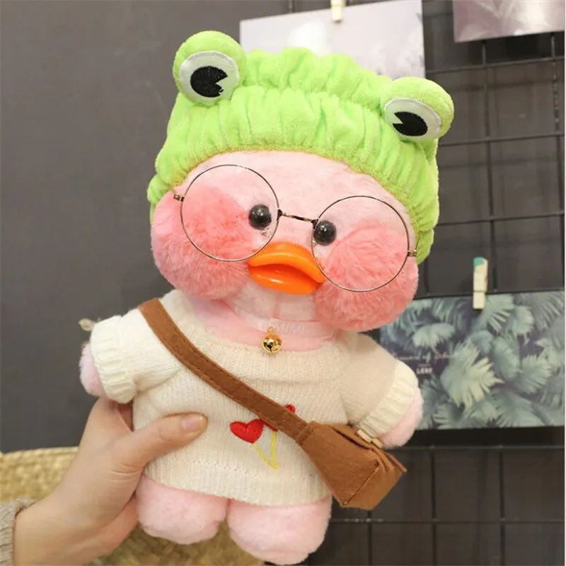 30 см розовые плюшевые мягкие игрушки Lalafanfan Кукла Kawaii Cafe Mimi желтая утка для