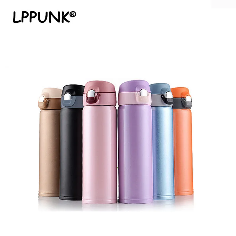 

500ml BPA FREE Insulated sports outdoor auto MILK coffee Cup Stainless Steel Thermos Water Bottle Vacuum Flask Travel TEA Mug