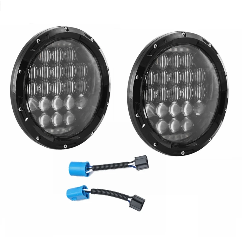 

Jeeps Wrangler Headlights 7 Inch LED Headlight Conversion Kit DLR Light Assembly For JK TJ FJ Hummer Trucks Motorcycle Headlamp
