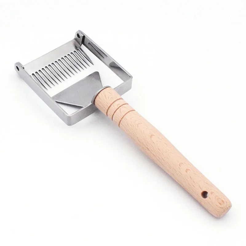 1 шт. Пчеловодство кроя Мёд Скребок Лопата вилка из нержавеющей стали железа Мёд гребень вилка для меда Скребок Лопата Пчеловодство инструмент 40