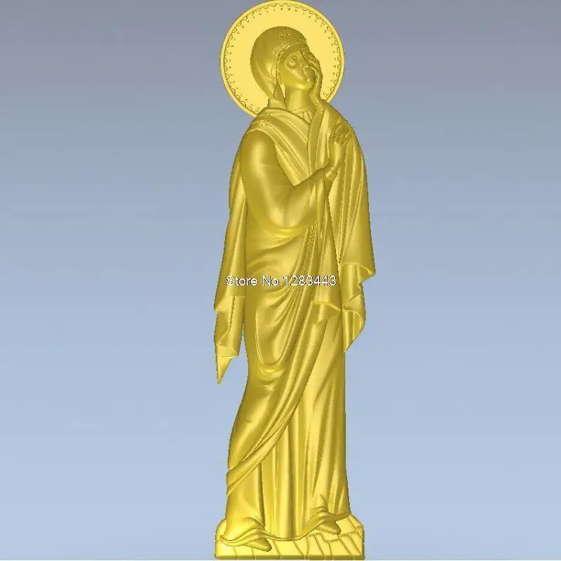 

High quality 3d model relief for cnc or 3D printers in STL file mother of God at the crucifixion_1