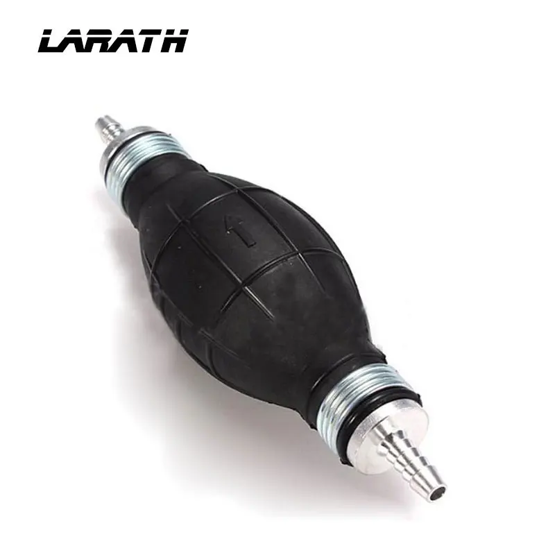 Black Rubber Fuel Transfer Primer Pump Bulb For Marine Boat Gasoline