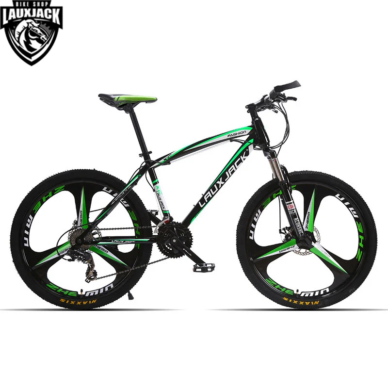 LAUXJACK Горный велосипед стальная рама 24 скорости Shimano механические дисковые